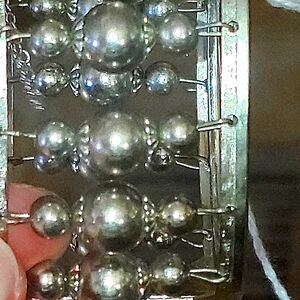Rare Antique Silver Art Deco Bangle Silver  Braclet!! Rsre!!!
